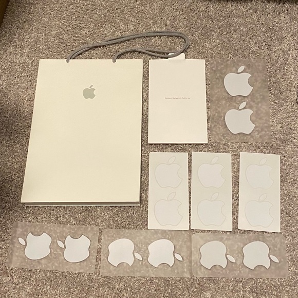 Apple stickers and bag 📱 - Picture 1 of 1